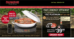 Desktop Screenshot of nuwavecooktop.com