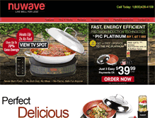 Tablet Screenshot of nuwavecooktop.com